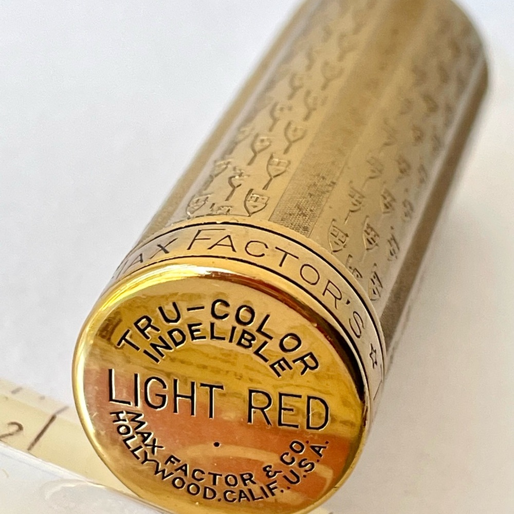 Max Factor Hollywood Drama Mask Lipstick Vintage Unused 1940 Red Rare Collect